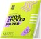 20 White Matte Premium Printable Vinyl Sticker Paper for Inkjet Printer and Laser -